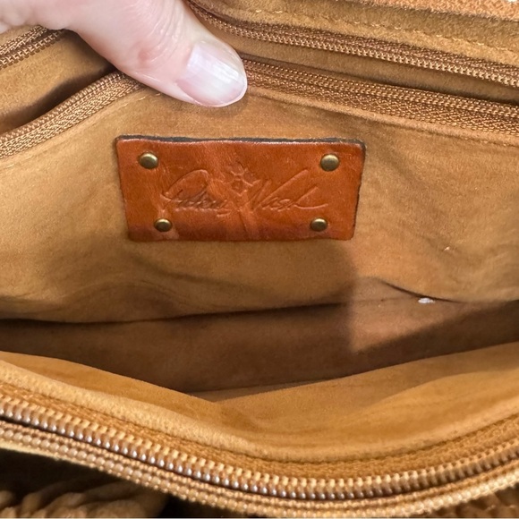 Patricia Nash Womens Lanza Crossbody Bag Tan Boho Western Leather Vaction - Picture 4 of 12